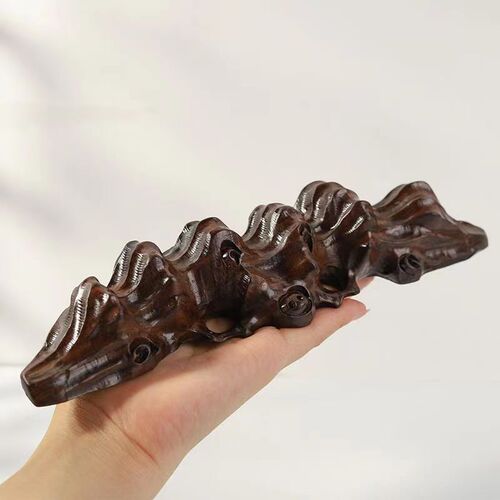 Special pen holder for calligraphy brushes in the study, multi-style creative solid wood pen holder black catalpa mahogany pen holder pen holder pen holder
