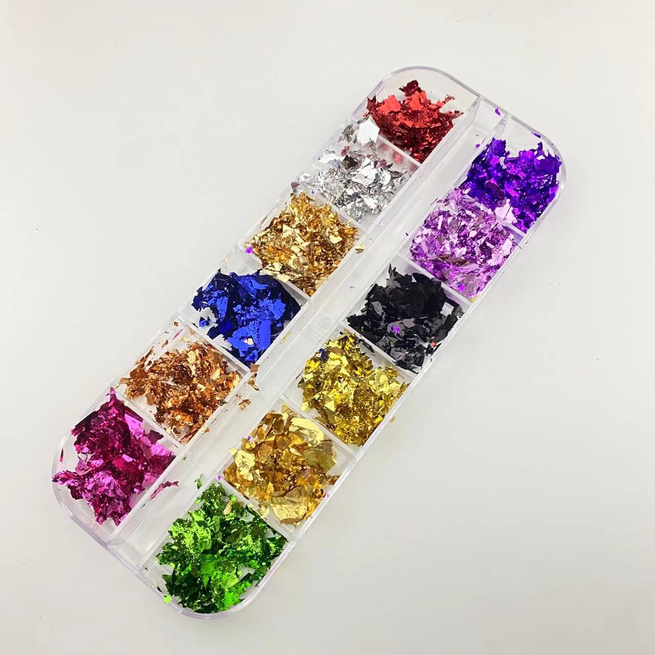 Papel de hoja de oro accesorios de uñas Internet celebridad todo partido lentejuelas de uñas brillo hoja de oro hoja de plata hoja de estaño fragmento decoración de uñas