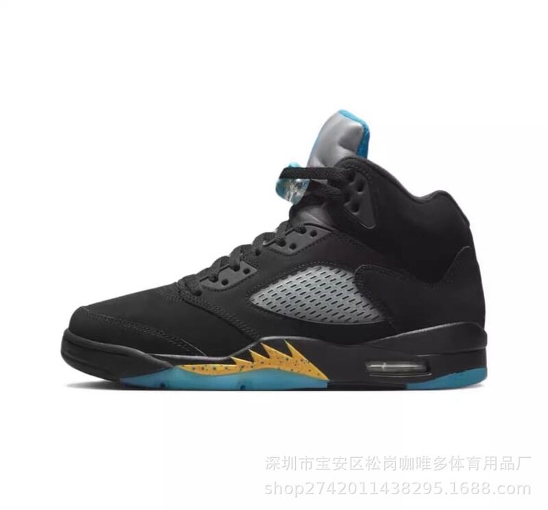 莆田靴 AJ5High バスケットボールシューズバックルシュラフ川メープルホワイトセメントアイスブルーエアクッション工場クロスボーダー男性と女性のスポーツ|undefined
