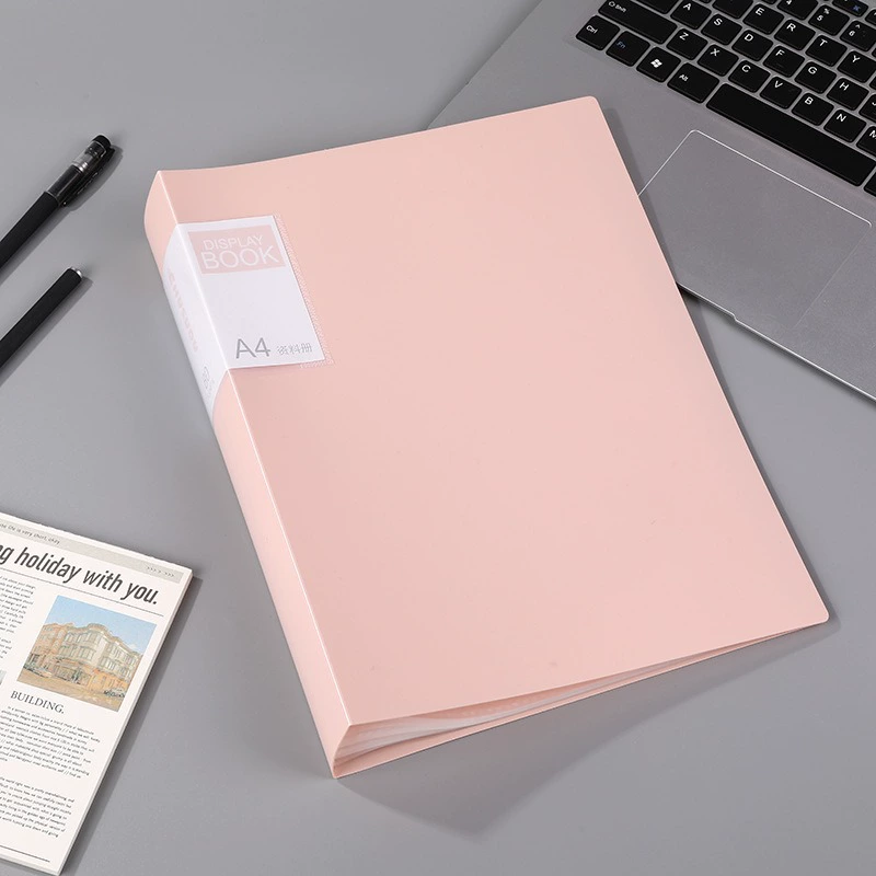 Morandi A4 data storage book Student test paper sort out classification pages and clips simple multi -layer office folder