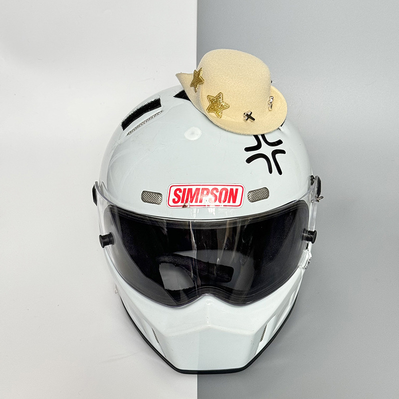 Helmet Decoration | Universal Auto Parts and Accessories - hat-decoration-no-helmet-cowboy-white