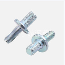 浙江寧波鍛造冷鍛冷鐓廠家供應滾花法蘭螺栓非標定制異型件