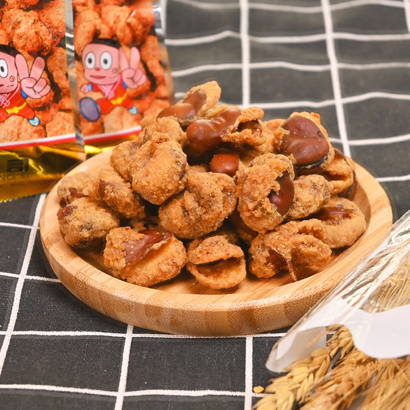 Chongqing Specialty Strange Taste Edamame 100g Small Packaging Spicy Silkworm Peas Snack Food Loose Strange Taste Beans Wholesale