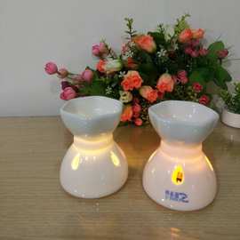 厂家直销瓷器工艺品陶瓷香炉茶 蜡烛台居家小夜灯古典 中式熏香炉