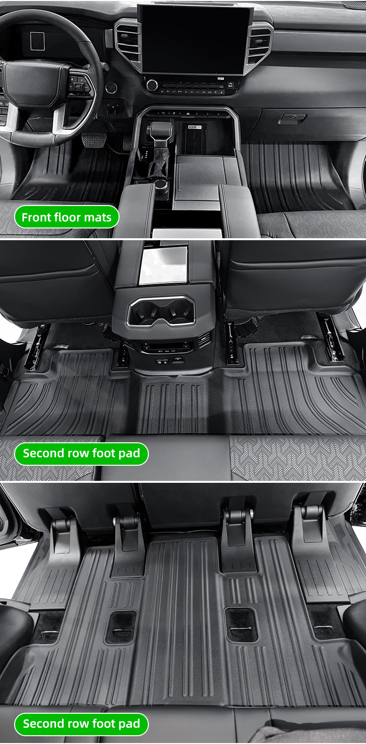 Suitable for 23-25 Model Sequoia Car Floor Mats, Custom Tpe Floor Mats, Trunk Mat, Cross-Border