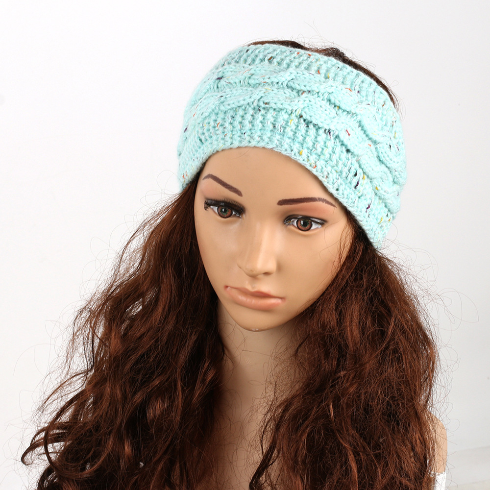 Gebreide haarband winter warm wol oorwarmer voor dames_voghion.com