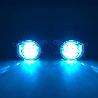 Fog lamp Corolla sharp modified LED - led-blue-light-fog-light-bracket-wiring-harness-light-full-set-price