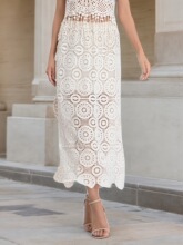 J 16213 Bohemian Hollow Wave Dress ������������ȹ