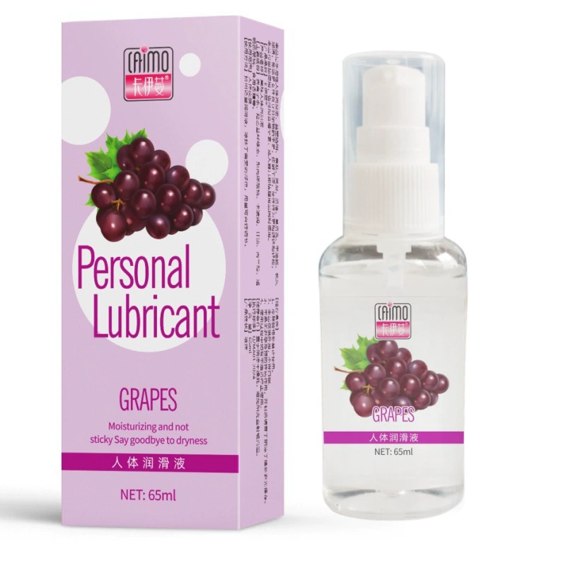 Physiological lubricant 65 ml, transparent press bottle, fruity flavors (multiple variants)