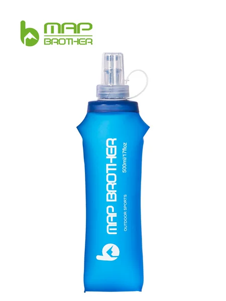 Figure line customer external sports soft water bottle soft water bag foldable cross-country running water bag marathon portable water cup