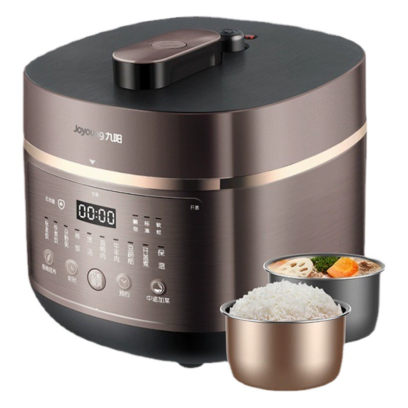 Электрическая скороварка Jiuyang с двойным вкладышем, интеллектуальная автоматическая скороварка, многофункциональная 5 л, рисоварка большой емкости, электрическое давление