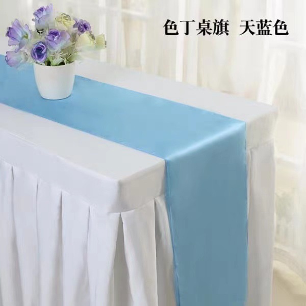 Banderas de mesa de satén de seda al por mayor
