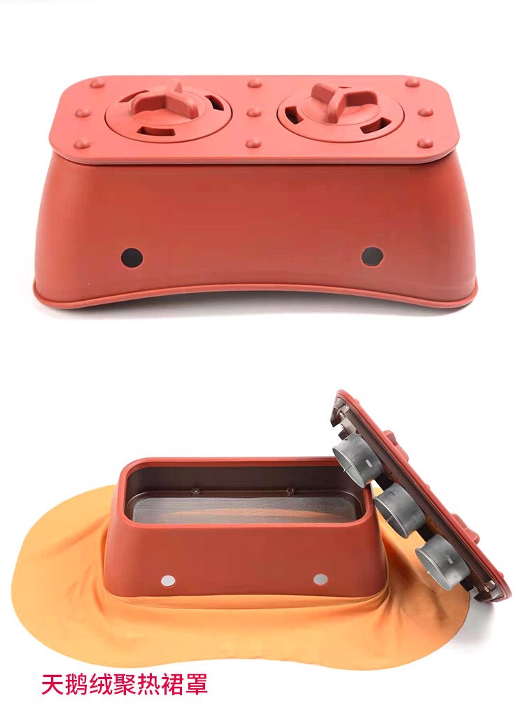 Portable Moxibustion Box Stainless Steel Chest Warming Device for Home and Spa Use in use