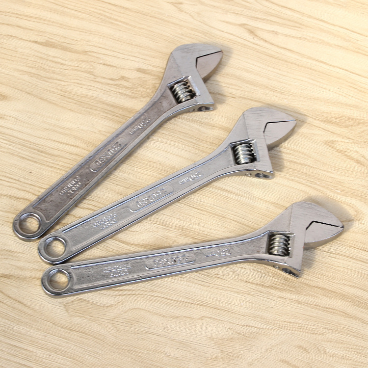 活动扳手 大开口活口扳手 五金卫浴扳手工具 可调节10寸活络扳手