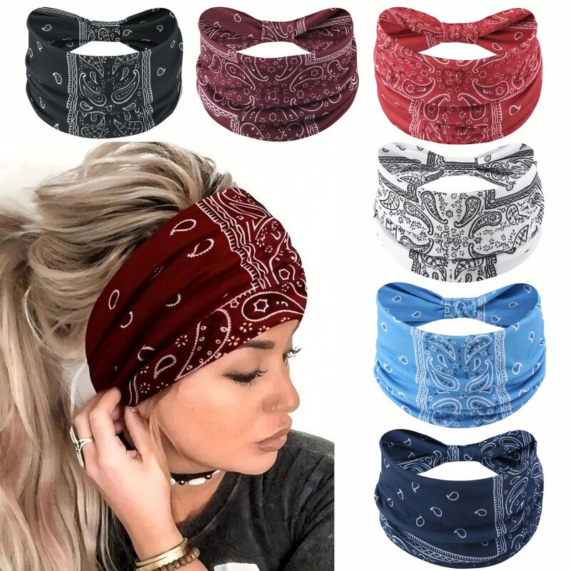 European and American Style Headbands, Cross-Border Yoga Printed Sports Wide-Brimmed Headbands, Ethnic Style Headbands, Hair Accessories Wholesale European and American Style Headbands, Cross-Border Yoga Printed Sports Wide-Brimmed Headbands, Ethnic Style Headbands, Hair Accessories Wholesale