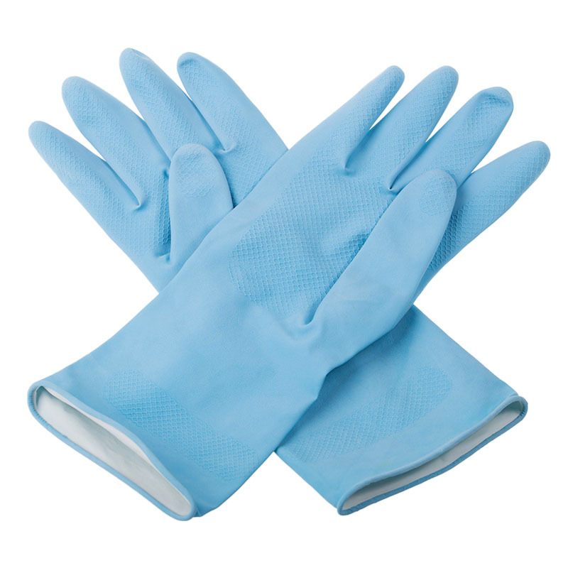 Guantes de látex para el hogar limpieza del hogar spray de terciopelo de goma guantes para lavar platos con forro de terciopelo invierno cálido protector de la mano de goma