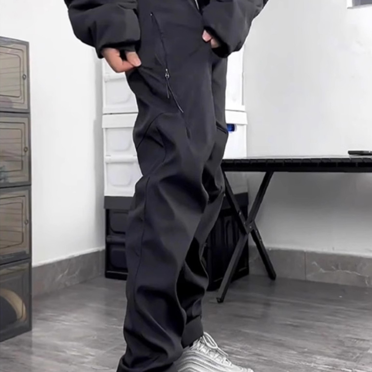 Storm Grade Waterproof Charge Pants Men's Autumn and Winter Fashion Brand Cashmere Pants American-style Functional Hiking Climber Pants