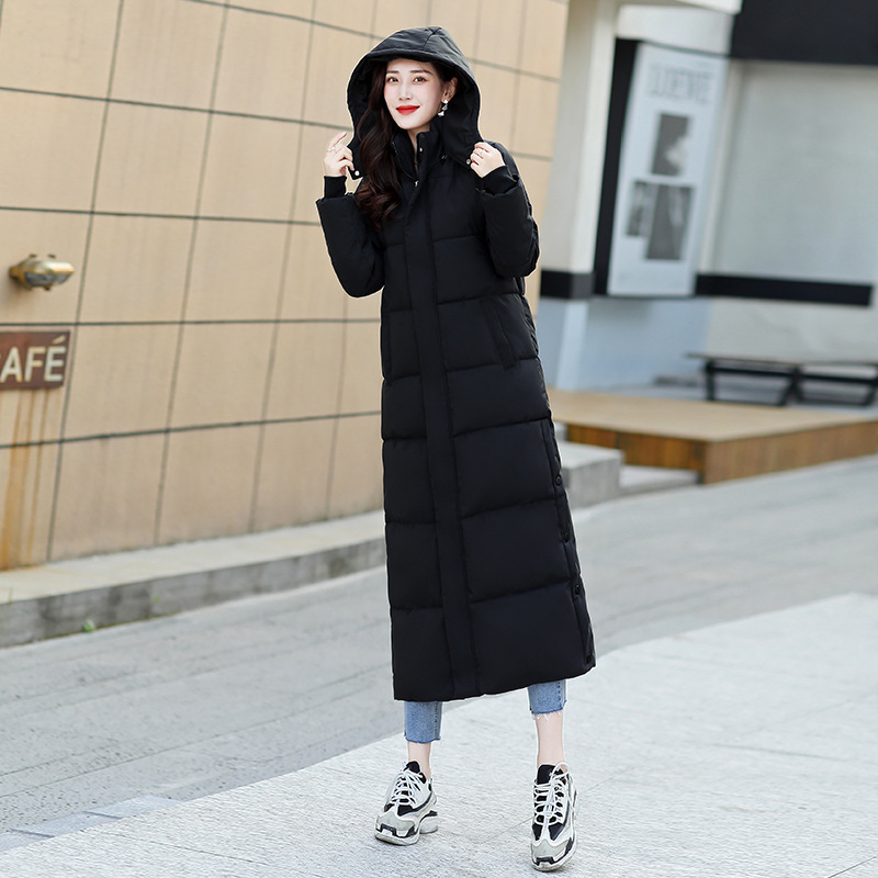 长款加厚羽绒棉服女宽松长款过膝棉衣2025冬新款外套大面包服潮|undefined