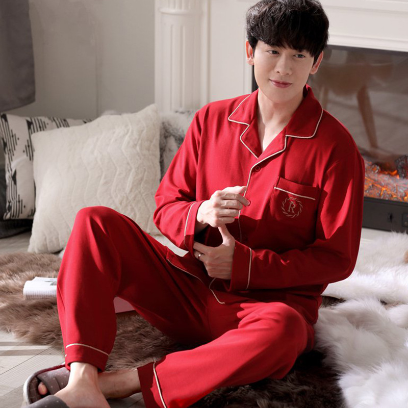 Pijamas de manga larga para mujer primavera y otoño 100% algodón puro en línea celebridad estilo coreano nuevo verano lindo de moda más el tamaño se puede usar fuera