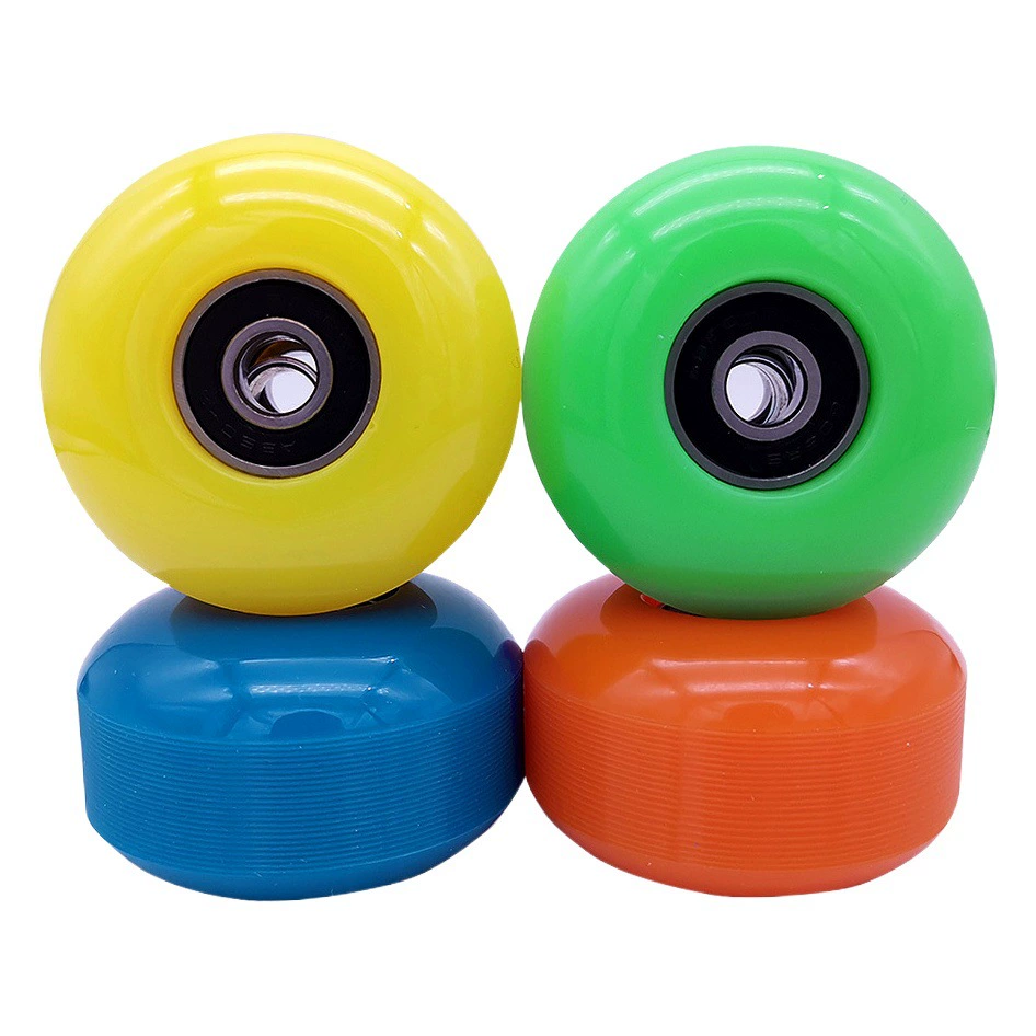 Сумка четырехколесный скейтборд PU Белое колесо 52x32 double Roker Action Line Wheel 95A цвет 4 шт колесо для скейтборда оптом