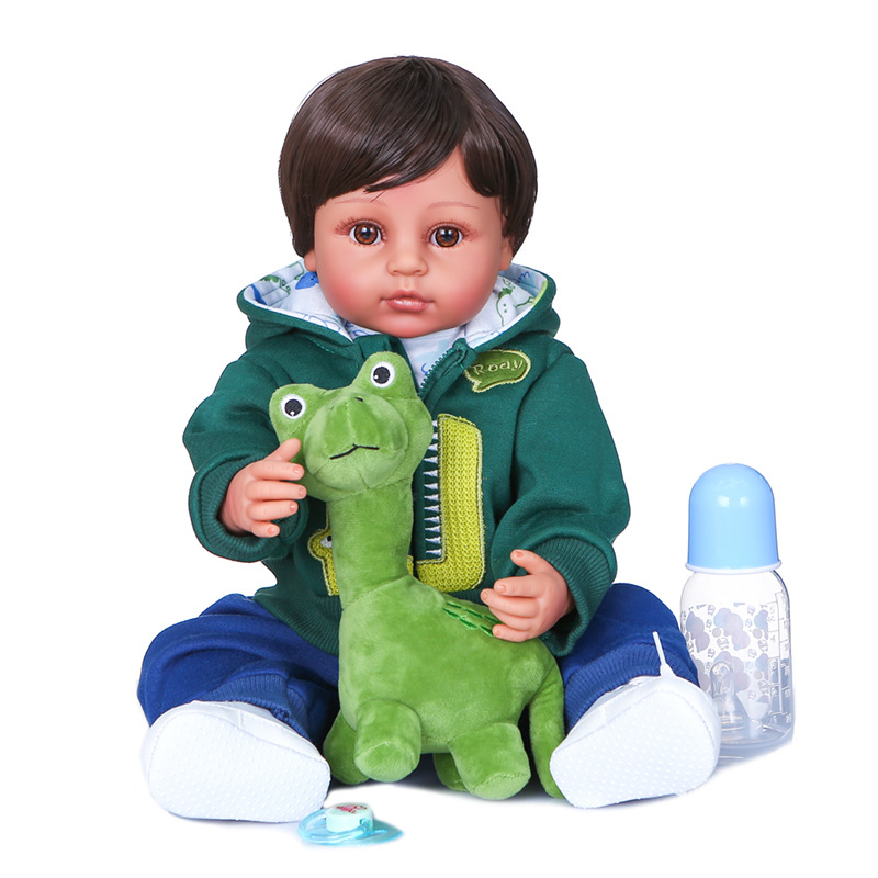 55cm pegamento completo niño bebé renacido muñeca transfronteriza e-commerce suministro de una sola pieza de entrega