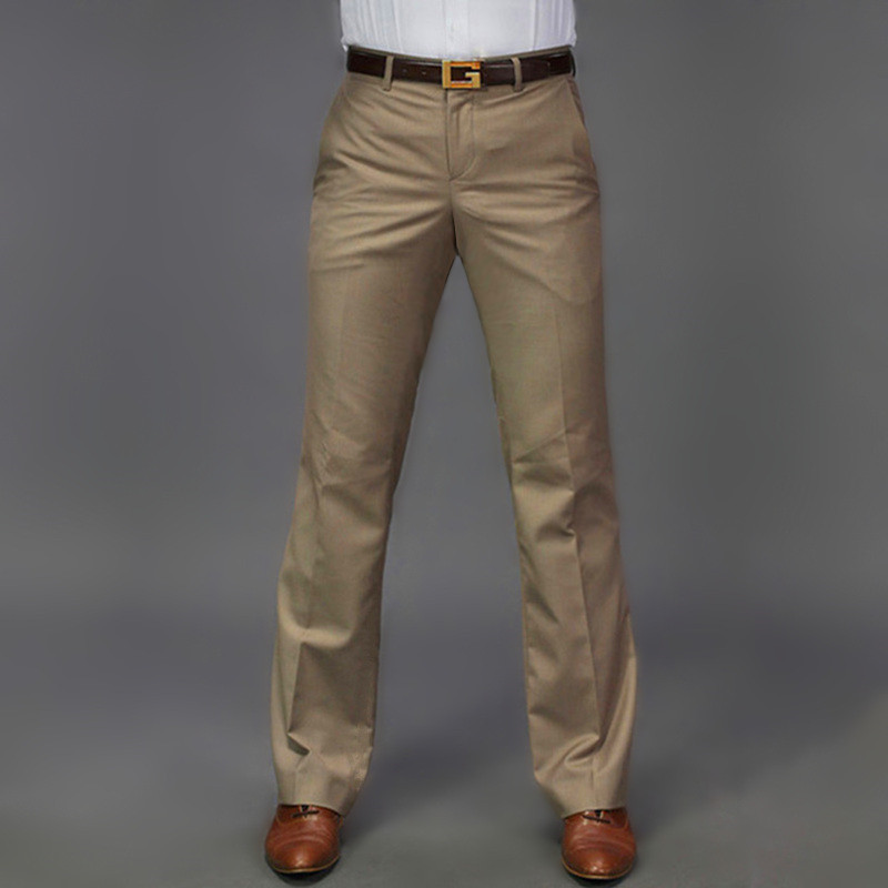 Pantalones acampanados de los hombres pantalones de traje de moda casual sin planchar drapeado traje de pierna ancha suelta pantalones de los hombres pantalones de pierna grande entrega de una sola pieza image 10