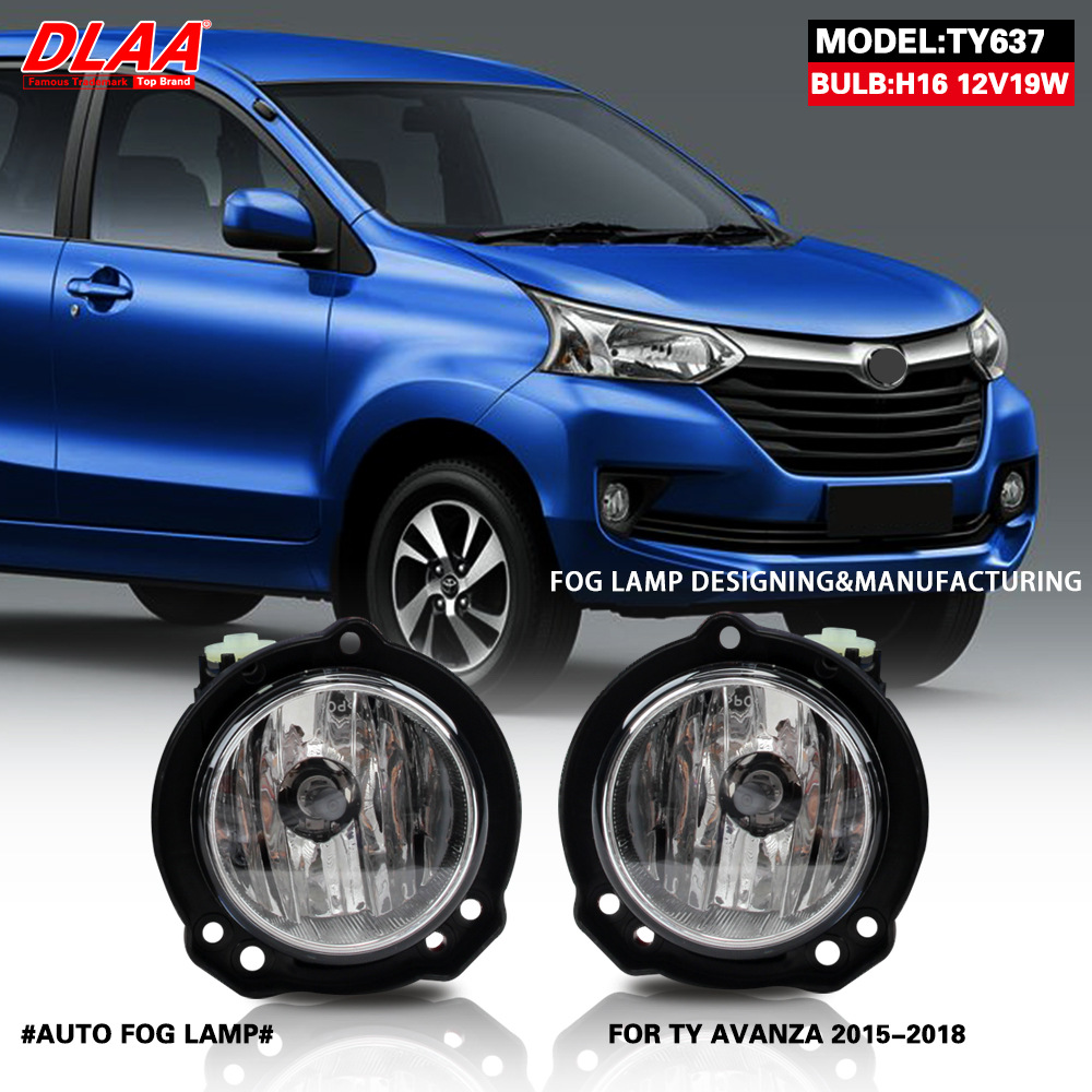 Aplicable a Toyota 15 / 16 / 17 / 18 año Avanza conjunto de lámpara de niebla delantera, lámpara diurna delantera delantera del modelo extranjero
