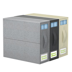 Bed Sheet Storage Box, Flat Sheet Set Organizer, Large Capacity Foldable Portable Bed Sheet Storage Bag on Amazon