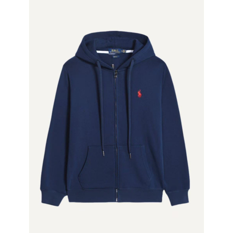 Ralph Rl Spring and Autumn Long-Sleeve Sweatshirt for Men, Casual Solid Color Embroidered Pony Logo Zip-Up Hoodie Jacket for Spring and Autumn Ralph Rl Spring and Autumn Long-Sleeve Sweatshirt for Men, Casual Solid Color Embroidered Pony Logo Zip-Up Hoodie Jacket for Spring and Autumn