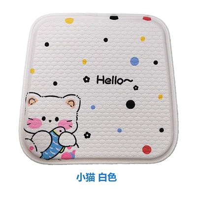Seat cushion, seat cover – cross-border - kitten-white-front-seat-square-cushion