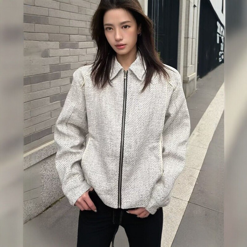 2026 Autumn New Tweed Lapel Jacket for Men and Women, Vintage Chic Short Loose Casual Coat, Trendy Brand