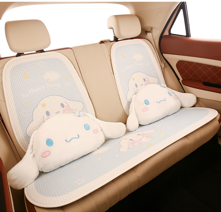 2024 Cartoon Car Cushion Four Seasons Universal Car Summer Cushion Yugui Dog Cute Ladies Breathable Seat Cover