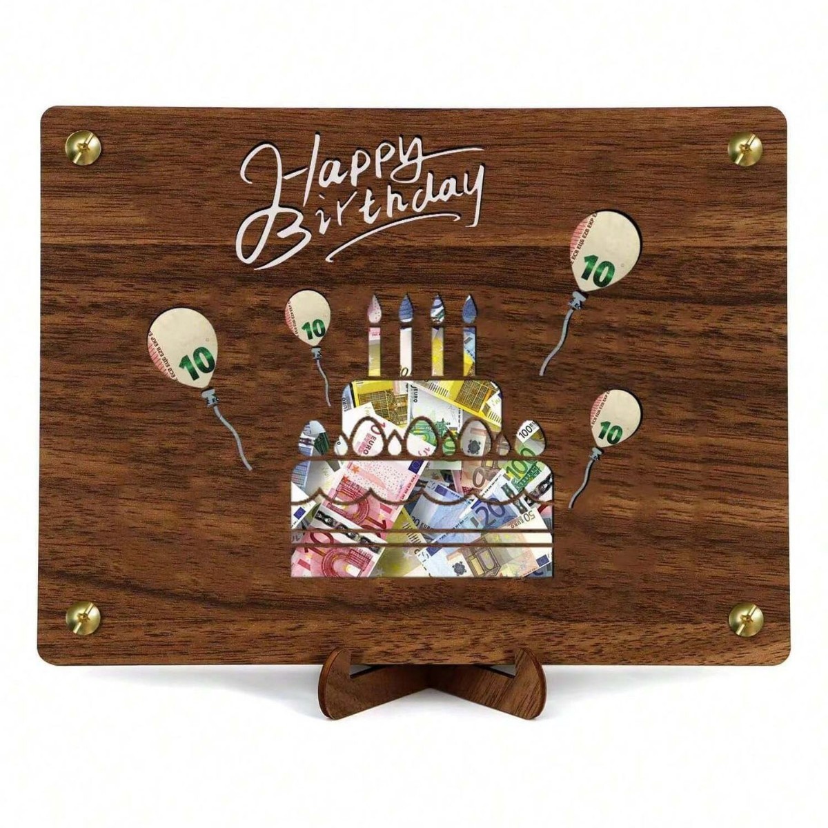 나무 지갑 케이크