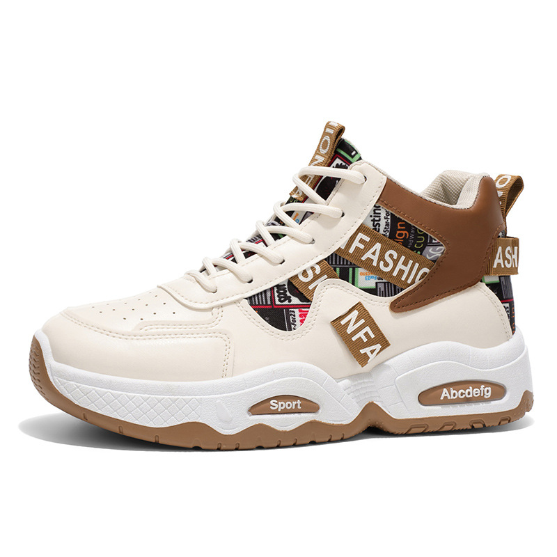 2026 primavera zapatos de hombre nuevos zapatos deportivos transpirables de alto perfil de moda para hombres, zapatos casuales de suela gruesa para hombres