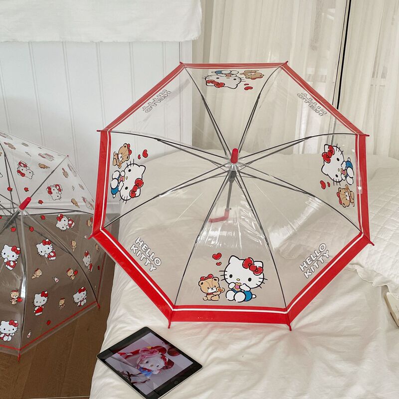 in stock wholesale transparent umbrella cartoon automatic student online popular straight handle cute folding children adult thick women in stock wholesale transparent umbrella cartoon automatic student online popular straight handle cute folding children adult thick women