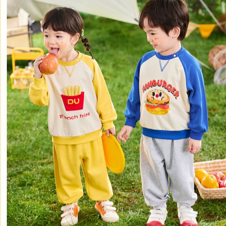 children suit Spring baby Spring Two piece set Boy Long sleeve trousers Nubao spring clothes Children Western style clothes