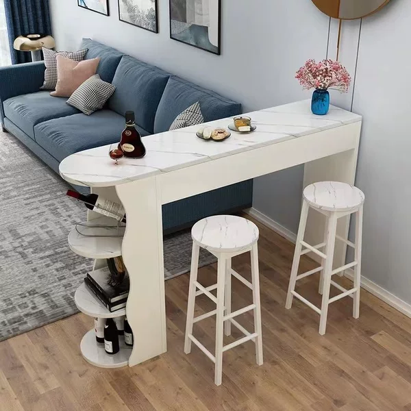Bar Table for Small Apartments, Simple Modern Living Room Entryway Small Bar Counter, Sofa Side Table, Dining Room Light Luxury Partition Cabinet