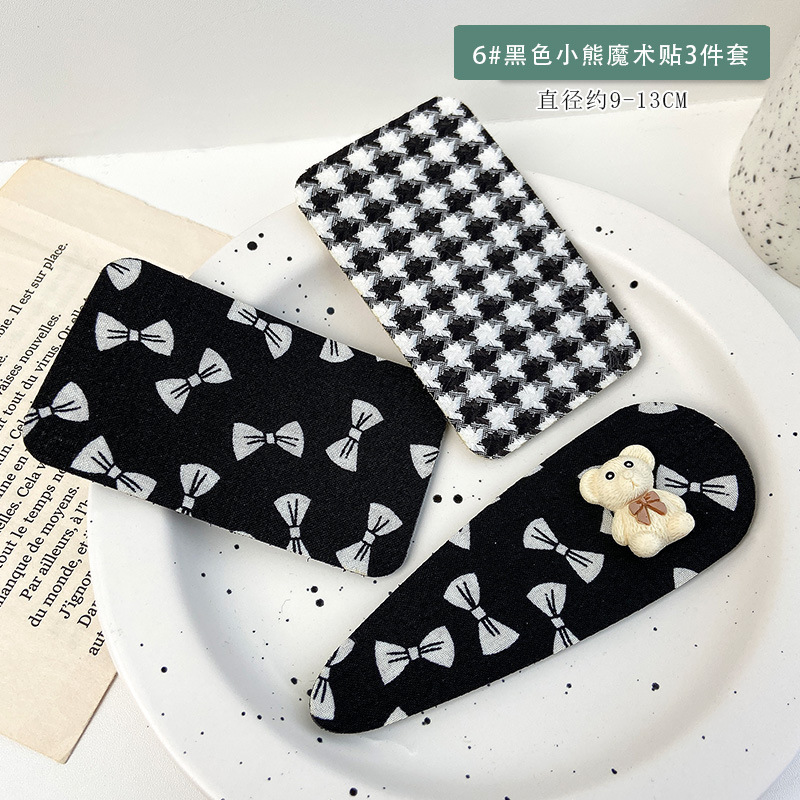 No marcas de pestañas pegando pegatinas de velcro temperamento nuevo frente pegatinas de cabello rotas de la cabeza de las mujeres acabado de cabello