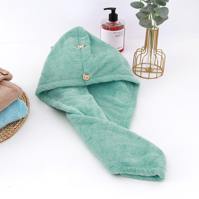 Princesa gorro de secado de cabello súper absorbente bolso de mujer pañuelo de cabeza Pelo Largo gorro de ducha champú de secado rápido Toalla de secado de cabello engrosada Toalla de pelo