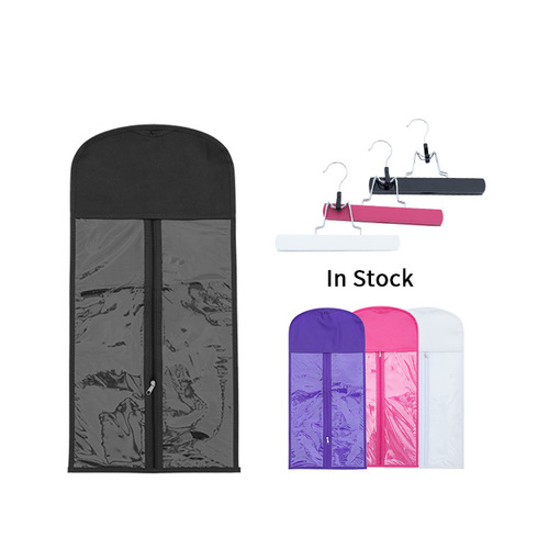 Cross-border wig storage bag hair stand dust cover display bag storage set including hanging clip hair bundle dust bag