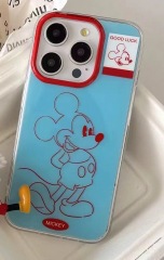 Ins lindo dibujos animados línea roja ratón para iPhone14 funda para teléfono móvil 15ProMax Apple 13/12 hembra