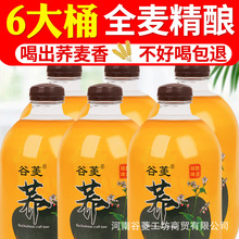 10度全麦苦荞啤酒原浆精酿啤酒1500ml*3/6大桶装一整箱商用批发
