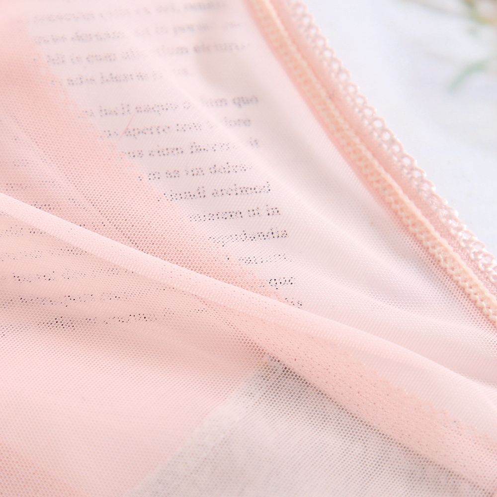 Bajo cintura chica malla ropa interior transpirable Rosa gancho hebilla algodón entrepierna ropa interior mujeres Seamless sexy briefs en stock