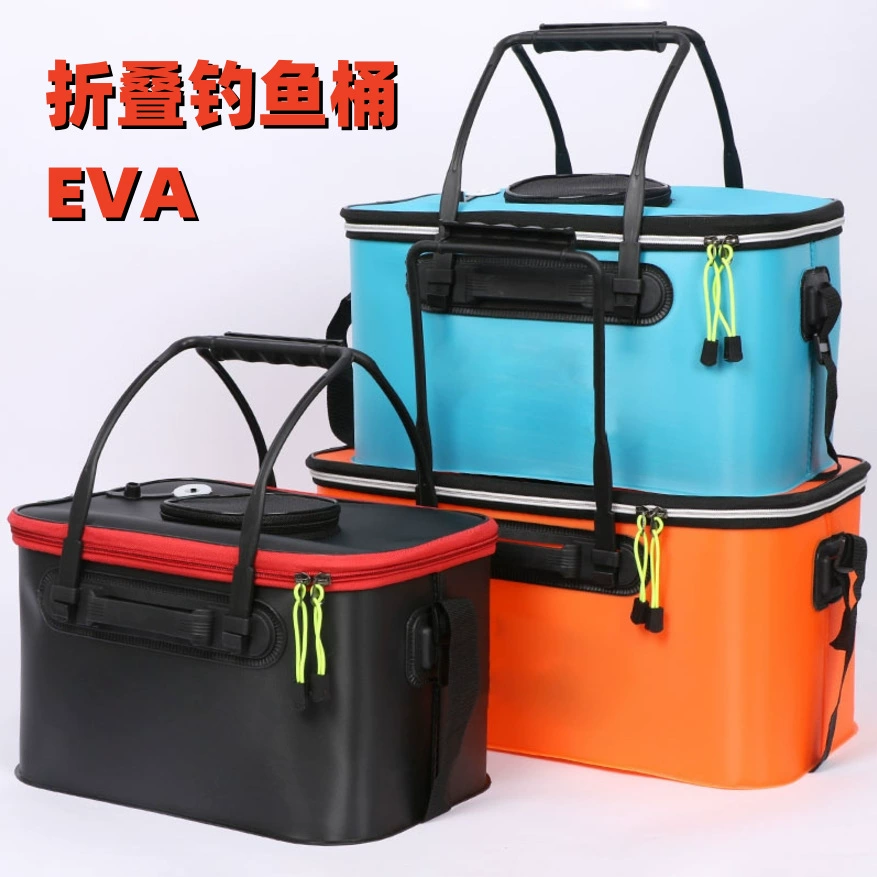Рыболовное ведро Оптовая Складное ведро EVA может нести ведро для защиты рыбы