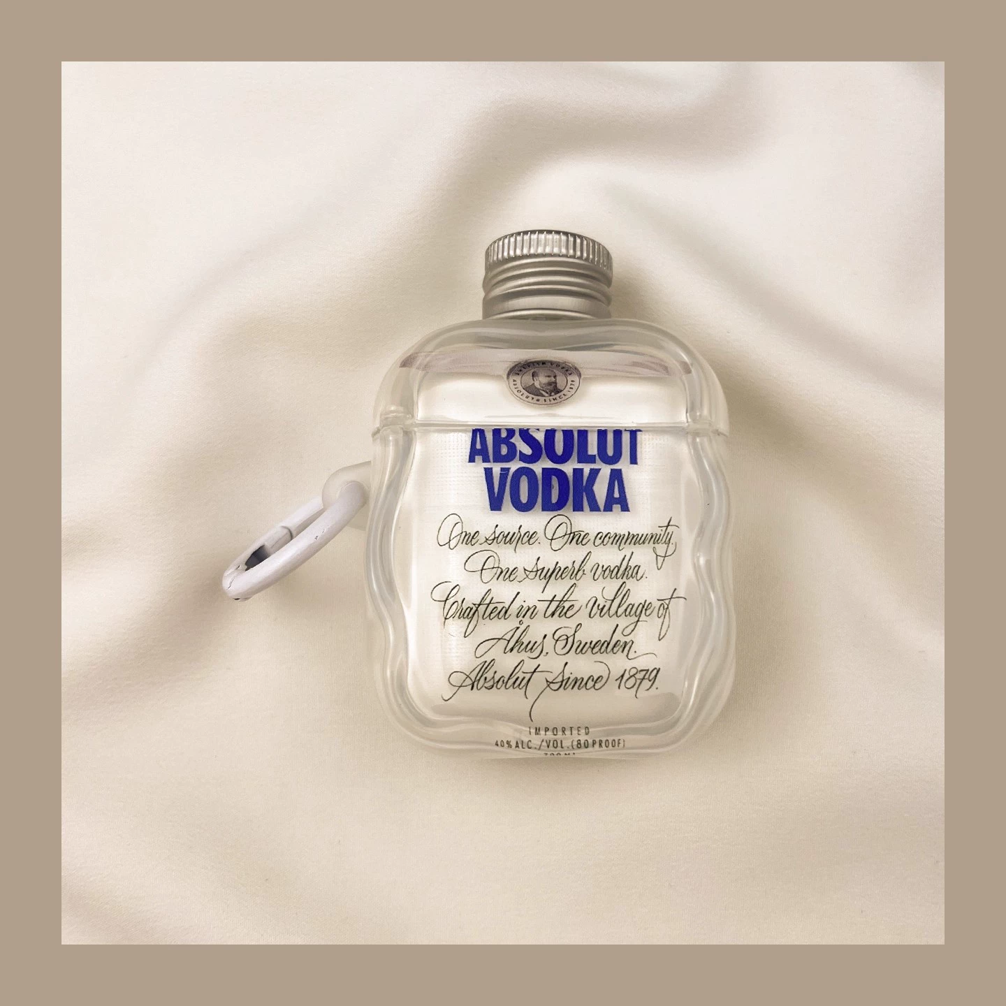 Защитный чехол (Apple) для AirPods серии, 3D «крышка бутылки», с кольцом, совместим с Pro2