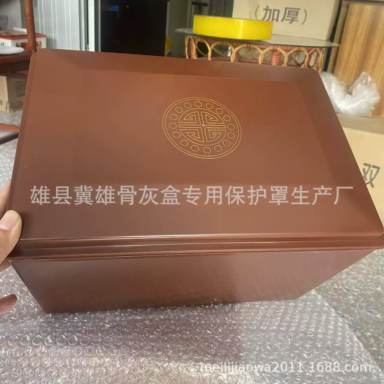 Урна влагозащитная коробка прямые продажи от производителя похоронные принадлежности урна для кладбища защитный чехол маленькая коричневая красная утолщенная