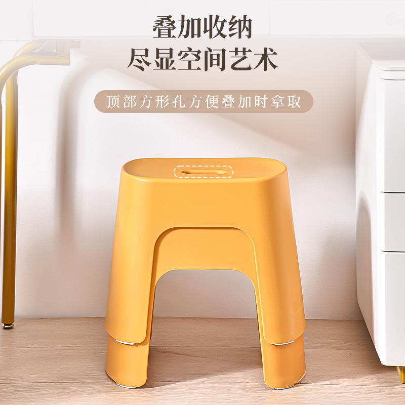Taburete pequeño antideslizante doméstico fuerte taburete bajo sala de estar cocina baño taburete de baño adulto duradero taburete de cambio de zapatos