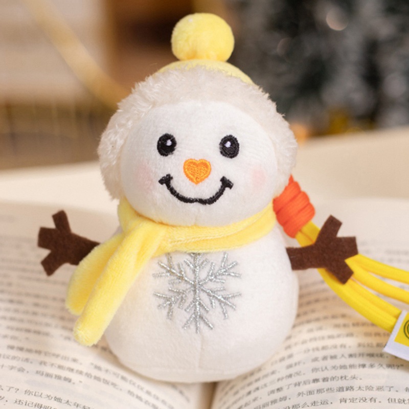Muñecas de nieve de Navidad de dibujos animados transfronterizos juguetes de peluche lindo muñeca de invierno Jewel acompañar regalos de Navidad