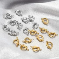 Нержавеющая сталь 18K гальваника с двойным отверстием сердечный разъем подвеска кроссовер ювелирные изделия DIY аксессуары для ожерелья