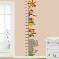 New LW-C05 Animal Height Sticker for Children's Room Kindergarten Baby Height Measurement Scale Wall Decoration Self-adhesive